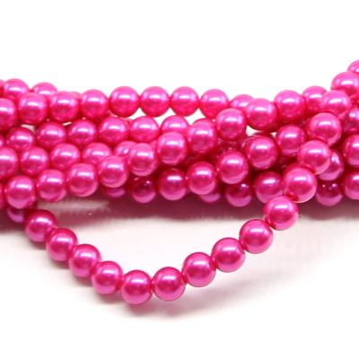 1 filo di perle rinascimento da 8mm - colore: FUCSIA