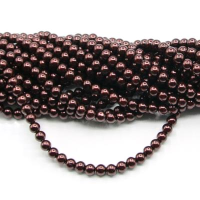 1 filo di perle rinascimento da 6mm - colore: MARRONE