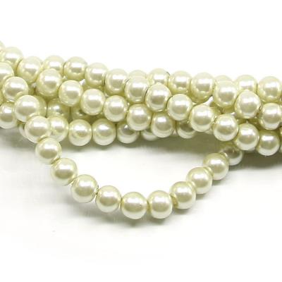 1 filo di perle rinascimento da 8mm - colore: PANNA