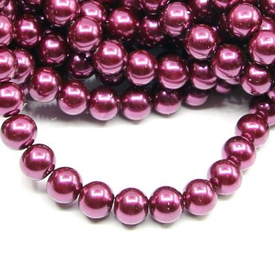 1 filo di perle rinascimento da 10mm - colore: PRUGNA