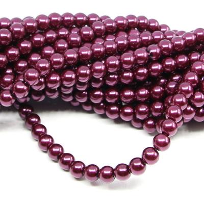 1 filo di perle rinascimento da 6mm - colore: PRUGNA
