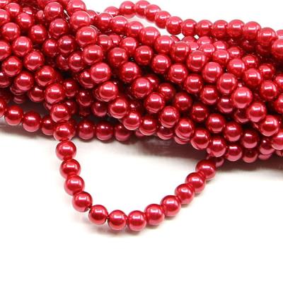 1 filo di perle rinascimento da 6mm - colore: ROSSO
