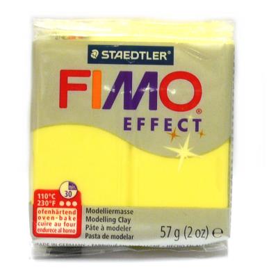 Fimo soft effect 57gr n. 104 - GIALLO TRASLUCIDO