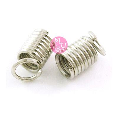 10 Finali per fili color argento