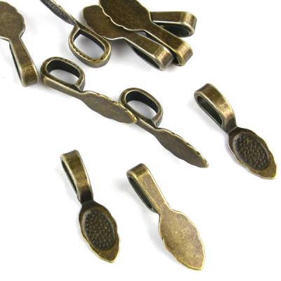 10 Ganci per cabochon bronzo