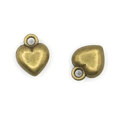 5 Charm bronzo cuore paffuto