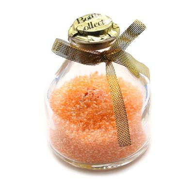 Bottiglietta con perle conteria - Mod. 6 - Colore: ARANCIONE - 2-3mm