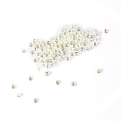 100 Strass in resina . forma diamante 3mm - colore: PANNA