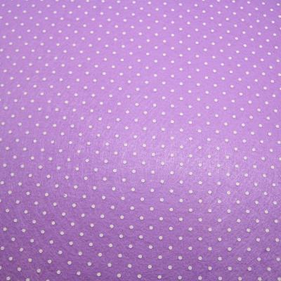 Pannolenci lilla con stampa pois bianchi - 30x30cm