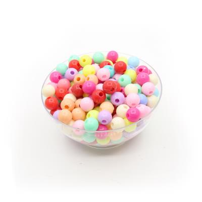 50 Perle tonde colorate - colore: MISTE