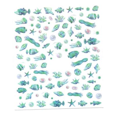 Disegni decorativi per inclusioni - Mod. 23 - Pesci e conchiglie