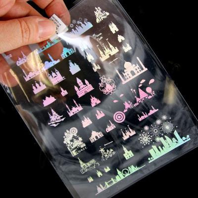 Disegni decorativi olografici per inclusioni - Mod. 02 - Palazzi e Città