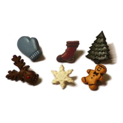 6 Mini Stampi Natalizi 