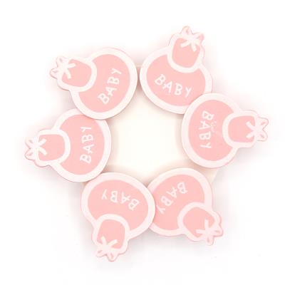 6 Mollette in legno - Mod. 01 - Colore: Rosa