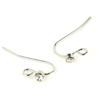 6 Monachelle argentate con brillantino