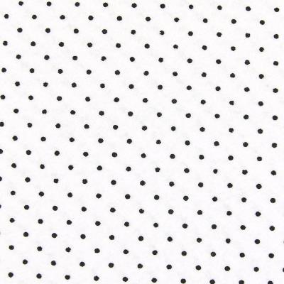 Pannolenci bianco con stampa pois neri - 30x30cm