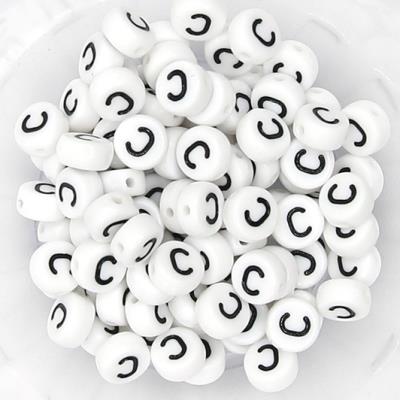 10 Perle Alfabeto Mod. 1 - Lettera: C