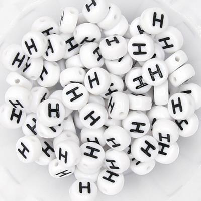 10 Perle Alfabeto Mod. 1 - Lettera: H
