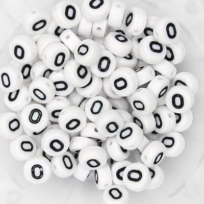 10 Perle Alfabeto Mod. 1 - Lettera: O