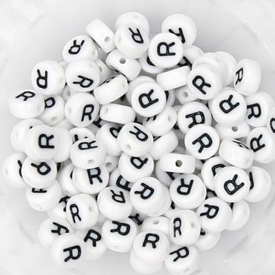 10 Perle Alfabeto Mod. 1 - Lettera: R