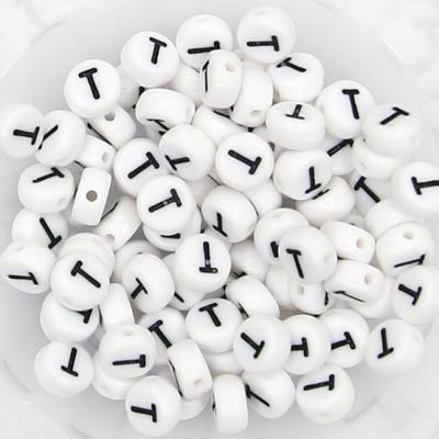 10 Perle Alfabeto Mod. 1 - Lettera: T