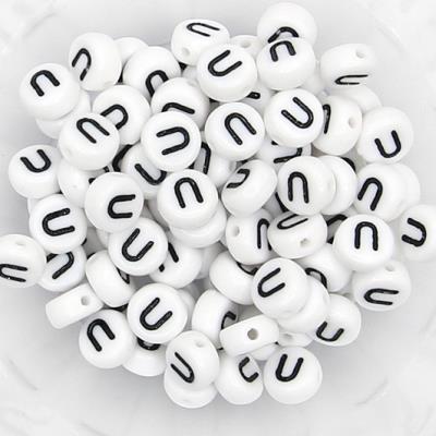 10 Perle Alfabeto Mod. 1 - Lettera: U