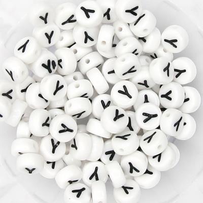 10 Perle Alfabeto Mod. 1 - Lettera: Y