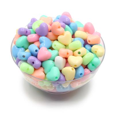 20 Perle cuore pastello - colore: MISTO