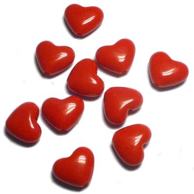 10 Perle a cuore rosso