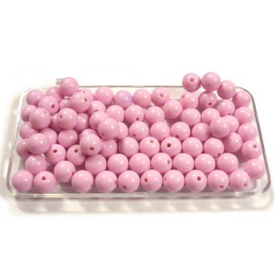 10 Perle tonde pastello 10mm - colore: ROSA