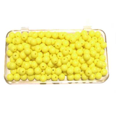 10 Perle tonde pastello 8mm - colore: GIALLO