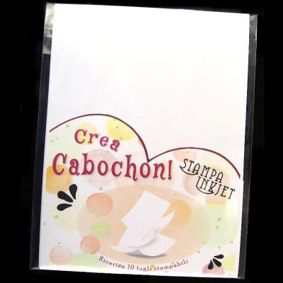 10 Fogli ricarica per Kit Crea Cabochon - per stampanti Inkjet