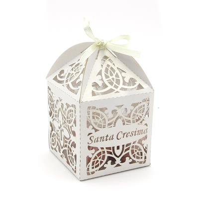 1 Scatola per bomboniere con nastro  - Cresima - Mod. 1