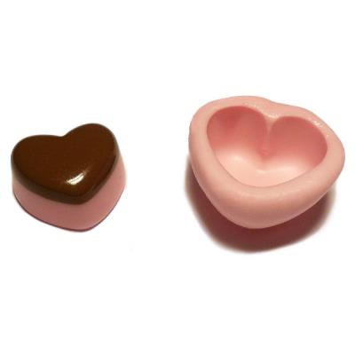 Stampo cioccolatino cuore bicolor