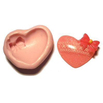 Stampo cuore con fiocco - Mod.1