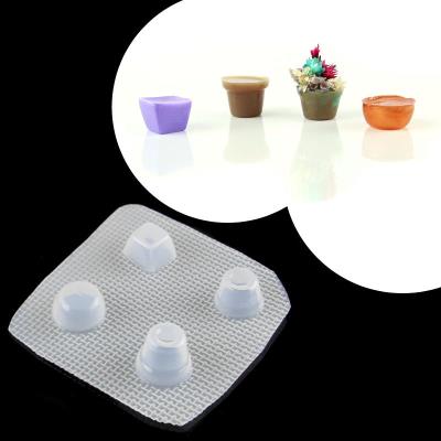 Stampo per resina - Mod. P36 - 4 Vasi in Miniatura